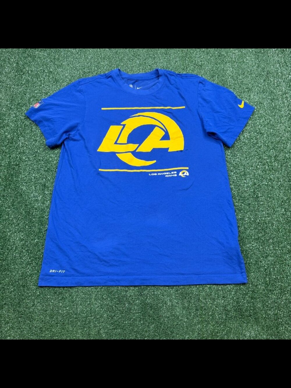 LA Rams T Shirt Mens Size M Blue Nike x NFL Football Tee